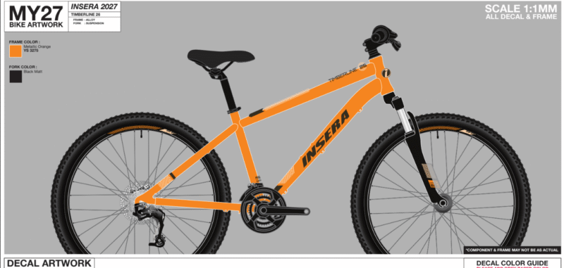 INSERA TIMBERLINE 26" 38cm 7-V